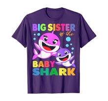 Load image into Gallery viewer, Big Sister Of The Baby Shark Birthday Big Sister Shark Shirt T-Shirt-142491
