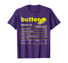 Load image into Gallery viewer, Butter Nutrition Facts Funny Thanksgiving Christmas food T-Shirt

