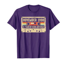 Load image into Gallery viewer, Vintage November 1998 21st birthday Gift Retro Cassette Tape T-Shirt
