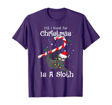 Load image into Gallery viewer, All I Want For Christmas Is Sloth Lovers Christmas Pajama T-Shirt
