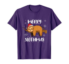 Load image into Gallery viewer, Merry Slothmas Funny Sloth Christmas Outfit For Sloth Lovers T-Shirt
