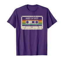Load image into Gallery viewer, Vintage Best of 1977 42nd Birthday Cassette T-Shirt-119179
