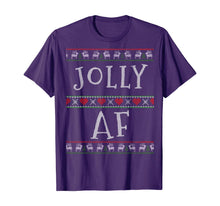 Load image into Gallery viewer, Jolly AF Ugly Sweater Tee Xmas Merry Christmas Holidays Gift T-Shirt
