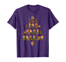 Load image into Gallery viewer, Chicken Christmas Tree Lights Funny Chicken Xmas Gift T-Shirt
