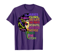 Load image into Gallery viewer, Aries Girl She Slays &amp; Prays - February March Birthday Gift T-Shirt-274410
