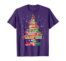 Load image into Gallery viewer, Merry Christmas Library Tree Cute Book Lover Librarian Gifts T-Shirt
