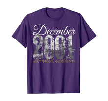 Load image into Gallery viewer, December 2001 Tee 18 Year Old Shirt 2001 18th Birthday Gift T-Shirt
