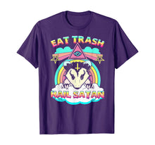 Load image into Gallery viewer, Eat Trash Hail Satan Raccoon Pentagram Satanic Garbage Gang T-Shirt-68791
