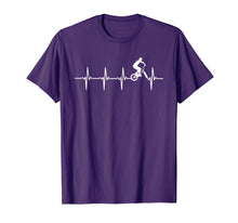 Load image into Gallery viewer, BMX heartbeat t-shirt for BMX riders
