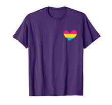 Load image into Gallery viewer, Pansexual Shirt Pan Pride Flag Heart Tshirt Fashion
