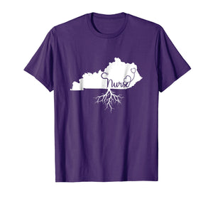 Kentucky Roots Nurse State Map KY Home Love Pride T Shirt