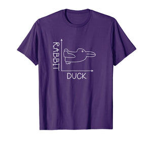 Fun Math Tee Shirt Duck Rabbit Graph