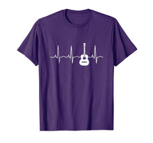 Load image into Gallery viewer, Acoustic Guitar Heartbeat Shirt - Guitar Musician T-Shirt
