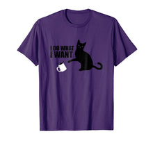 Load image into Gallery viewer, Funny Black Cat Internet Meme T-Shirt - I Do What I Want Tee
