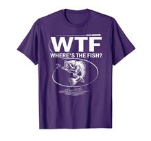 Load image into Gallery viewer, WTF Where&#39;s The Fish Funny Fishing T-Shirt
