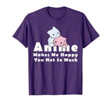 Load image into Gallery viewer, Anime Makes Me Happy You Not So Much Funny T-Shirt Gift
