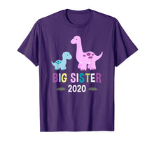 Load image into Gallery viewer, Big Sister Shirt 2020 Brontosaurus Dinosaur T-Shirt
