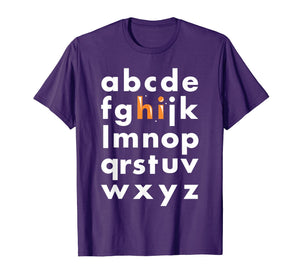 Hi Alphabet Letters ABC's T-Shirt