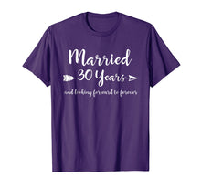 Load image into Gallery viewer, 30th Wedding Anniversary Gift T-Shirt for Him Her Couples

