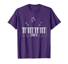 Load image into Gallery viewer, Jazz Music piano keyboard Acoustic T shirt

