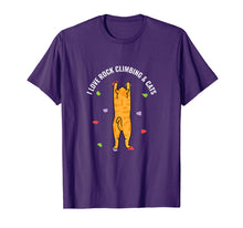Load image into Gallery viewer, Rock Climbing Cat Tshirt Cute Birthday Gift Lover Shirt
