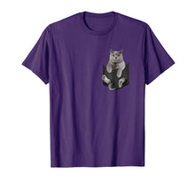 Load image into Gallery viewer, Chartreux Cat In Your Pocket T Shirt Gift for Women Men

