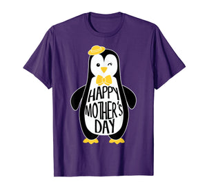 I Love My Mama Penguin Cute Happy Mothers Day Gift Shirt