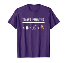 Load image into Gallery viewer, Today&#39;s Priorities Funny Mountain Bike TShirt men women gift
