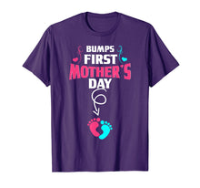 Load image into Gallery viewer, Bumps First Mother's day Shirt Pregnant Mom Expecting Baby
