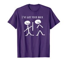 Load image into Gallery viewer, I Got Your Back Stick Figure Grafic Friendship TShirt
