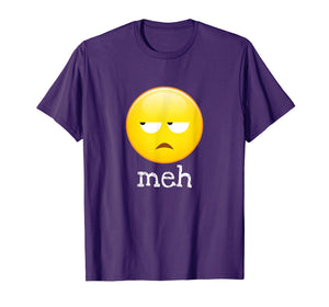 Meh Bored Emoji Face T-Shirt
