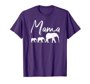 MAMA Shirt ELEPHANT Mother's Day Gifts Mommy Mom Best Top