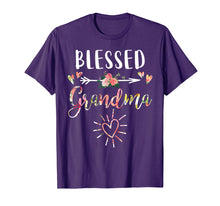 Load image into Gallery viewer, Blessed Grandma T-Shirt with floral, heart Mother&#39;s Day Gift

