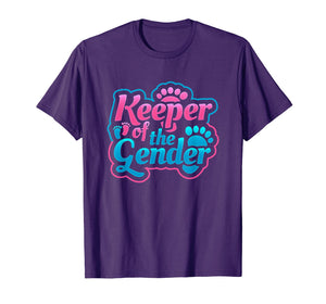 Keeper Of The Gender Reveal T Shirt Baby Shower Party Gift