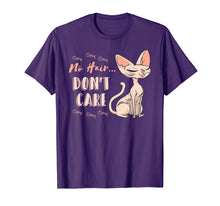 Load image into Gallery viewer, Sphynx Cat No Hair... Don't Care Gift Tshirt
