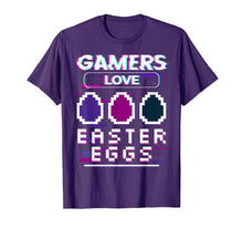 Load image into Gallery viewer, PIXEL GAMERS LOVE EASTER EGGS EGG HUNTING VIDEO GAME T-SHIRT
