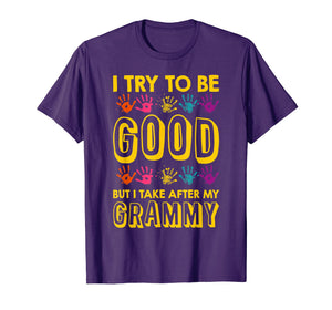 I Try To Be Good But I Take After My Grammy Grandkids Shirt