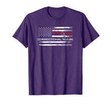 Load image into Gallery viewer, Correctional Nurse Tee Shirt - US American Flag Gifts
