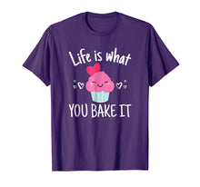 Load image into Gallery viewer, Baking Gift for Women Girls Life is What You Bake It TShirt
