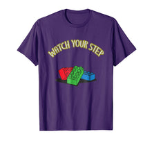 Load image into Gallery viewer, Toy Brick Shirt Watch Your Step Building Block Tee
