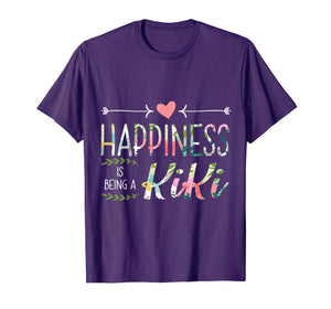 Happiness is being a kiki dad gift Flower T shirt