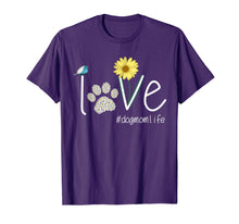 Load image into Gallery viewer, Love Dogmomlife T-Shirts Paws Flower Love Dogs Mom T-Shirts
