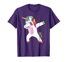 Load image into Gallery viewer, Dabbing Unicorn T-Shirt - Dab Dance Rainbow Unicorn Shirt
