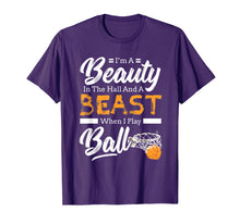 Load image into Gallery viewer, Beauty In the Ball Beast Play Ball Girls Basketball T Shirt
