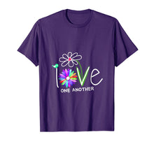 Load image into Gallery viewer, Hippie Daisy Flower Bird Love One Another T-Shirt
