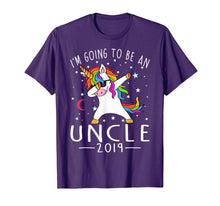 Load image into Gallery viewer, I&#39;m Going To Be An Uncle 2019 Unicorn T-Shirt
