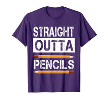 Load image into Gallery viewer, Straight outta pencils men women First day of school gift

