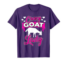 Load image into Gallery viewer, Crazy Goat Lady T-Shirt For Goat Moms
