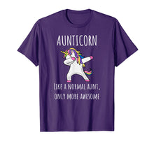 Load image into Gallery viewer, Aunticorn Like An Aunt Only Awesome Dabbing Unicorn T-Shirt
