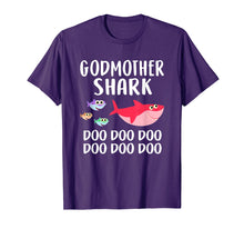 Load image into Gallery viewer, Godmother Shark Shirt Mothers Day For Matching Family Tee

